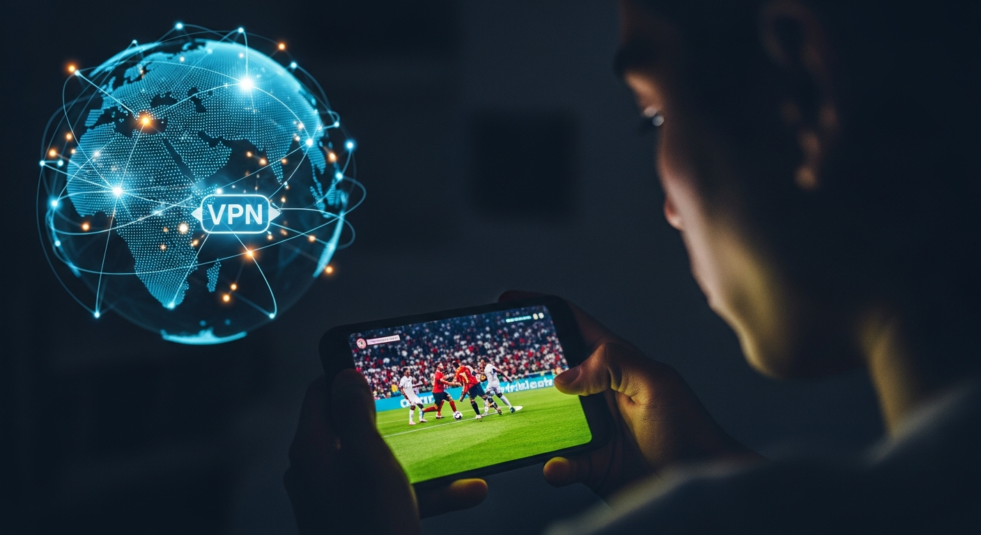 Indian football fans celebrating together watching a World Cup match on a large TV screen